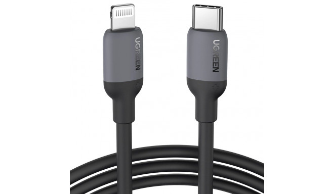 Ugreen US387 Lightning - USB-C MFI PD cable 20W 480Mb/s 1m - black
