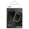 Uniq Moduo case for Apple Watch 4/5/6/7/8/9/SE/SE2 44/45mm - black and mustard