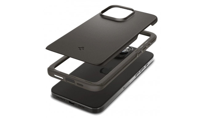 Spigen Thin Fit iPhone 15 Pro Case - Gray