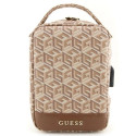 Guess GUHBHGCFSEW Organizer bag - brown GCube Stripe