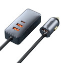 Baseus Share Together car charger 3x USB / USB Type C 120W PPS Quick Charge Power Delivery gray (CCB