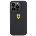 Ferrari Quilted Metal Logo case for iPhone 15 Pro - black