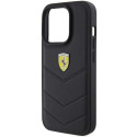 Ferrari Quilted Metal Logo case for iPhone 15 Pro - black