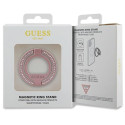 Guess MagSafe Ring stand GUMRSALDGP pink/pink Rhinestone