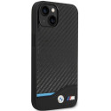 Case BMW BMHCP13M22NBCK iPhone 13 6.1" black/black Leather Carbon