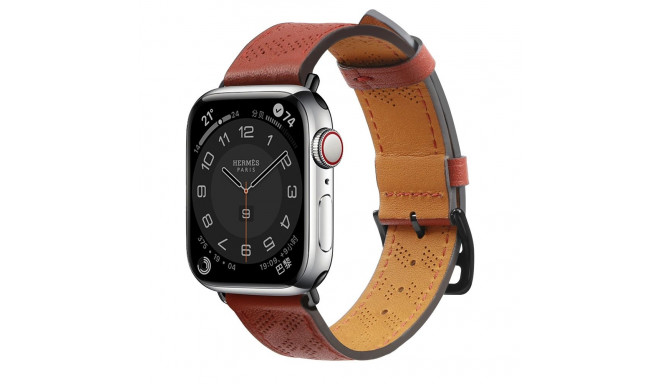 Strap Leather leather strap Apple Watch Ultra, SE, 9, 8, 7, 6, 5, 4, 3, 2, 1 (49, 45, 44, 42 mm) ban