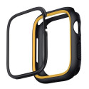 Uniq Moduo case for Apple Watch 4/5/6/7/8/SE/SE2 40/41mm - black and mustard