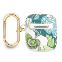 Guess GUA2HHFLN AirPods cover green/green Flower Strap Collection