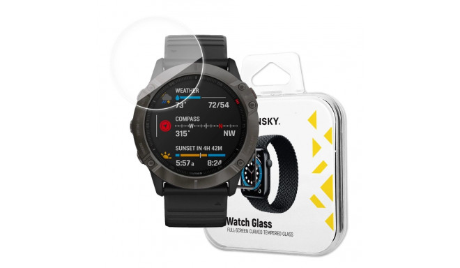 Wozinsky Watch Glass hybrid glass for Garmin Fenix 6X transparent