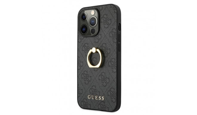 Guess GUHCP13L4GMRGR iPhone 13 Pro / 13 6.1" grey/grey hardcase 4G with ring stand