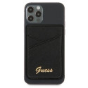 Guess Wallet Card Slot GUWMSSASLBK MagSafe Saffiano black/black