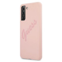 Guess GUHCS21MLSVSPI S21+ G996 pink/pink hardcase Script Vintage