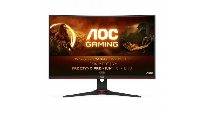 Monitors AOC C27G2ZE/BK 27" FHD LED 27" LED VA Flicker free 50-60  Hz