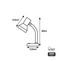 Galda lampa EDM London E27 60 W Flekso/Galda lampa Melns Metāls (12,5 x 20 cm)