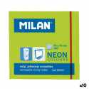 Sticky Notes Milan Green 76 x 76 mm (10 Units)