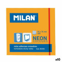Kleepuvad Märkmepaberid Milan Oranž 76 x 76 mm (10 Ühikut)