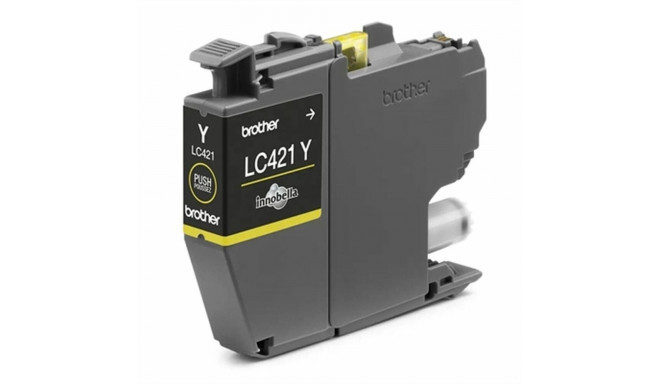 Originaalne Tindikassett Brother LC421Y Kollane