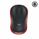 Juhtmevaba Hiir Logitech M185 Must Punane Mustvalge 1000 dpi