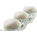 Komplekts ar 4 krūzēm Home ESPRIT Balts Zaļš Porcelāns 340 ml