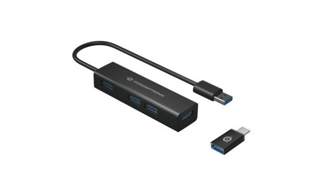 USB Hub Conceptronic HUBBIES06B Black (1 Unit)