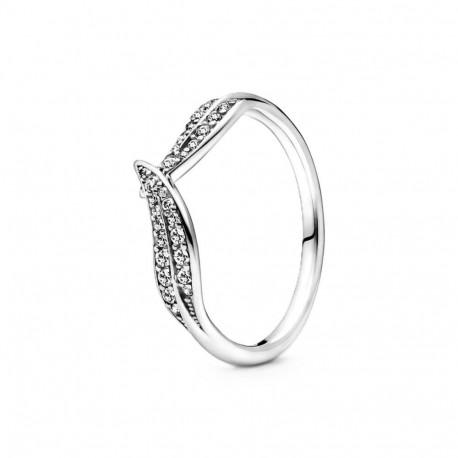 Naiste Sõrmus Pandora LEAF PAVE - RING - SIZE 52
