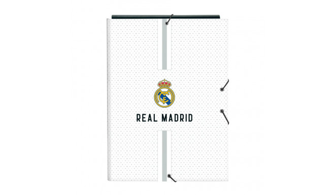 Ring binder Real Madrid C.F. White Grey A4 26 x 33.5 x 2.5 cm