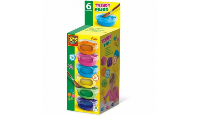 Guaššvärvide komplekt SES Creative 6 Tükid, osad