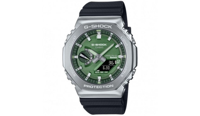 Meeste Kell Casio G-Shock GBM-2100A-1A3ER Must Roheline (Ø 44,5 mm)