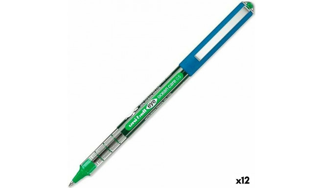 Liquid ink pen Uni-Ball ROLLERBALL EYE OCEAN CARE 0,5 mm Green (12 Units)