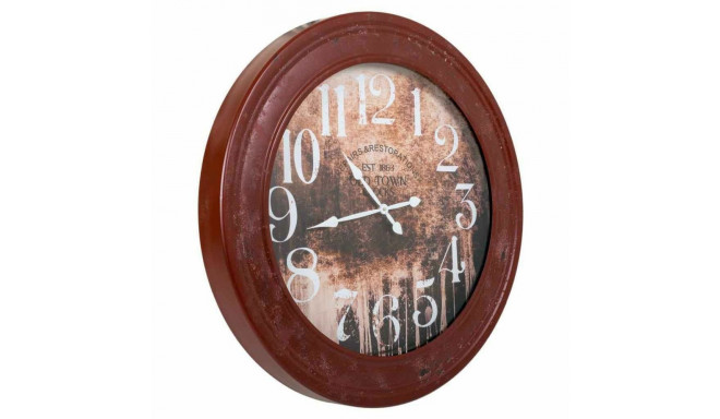 Wall Clock Alexandra House Living Red Fir wood MDF Wood 80 x 8 x 80 cm