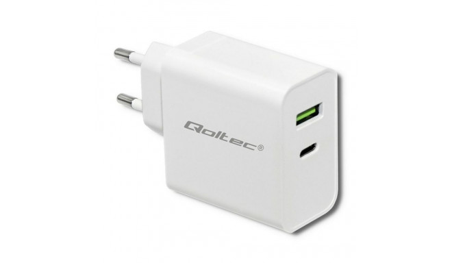 Seinalaadija Qoltec 51718 Valge 45 W (1 Ühikut)