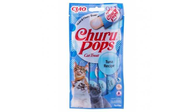 Snack for Cats Inaba Churu Pops Tuna Recipe Tuunikala Kala 4 x 15 g