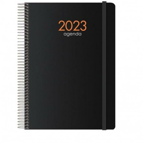 Diary DOHE SYNCRO Black Quarto 15 x 21 cm 2025