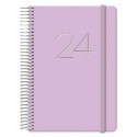 Diary GLOSS DOHE 12574 Purple 12,5 x 18 cm Annual