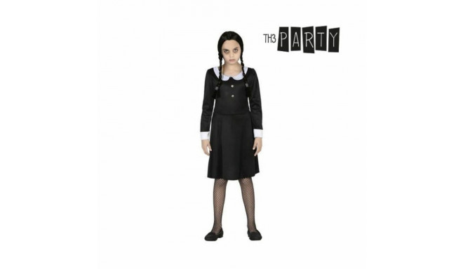 Costume for Children Th3 Party Wednesday Black - 7-9 Years