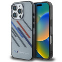 BMW BMHCP16X23HTRAG iPhone 16 Pro Max 6.9" gray/gray hardcase Motosport IML Random Stripes