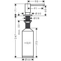 Soap dispenser Hansgrohe A41 40438000