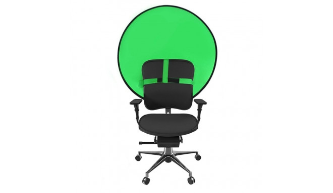 4smarts Canvas Green-Screen Chroma-Key mounted on the chair handle; diameter 110cm 460516