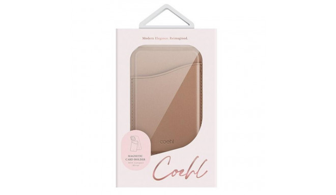 UNIQ Coehl Esme magnetic wallet with mirror and stand beige/dusty nude