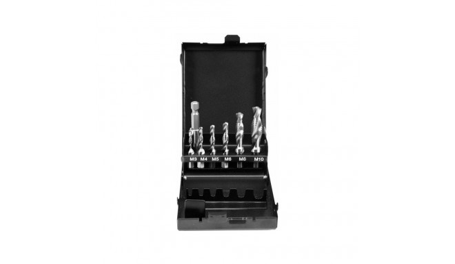 YT.SET OF DRILLS AND THREADERS M3-M10 set. 7 pcs. HEX