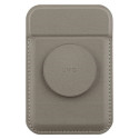 UNIQ Flixa magnetic card wallet with support gray/flint gray MagSafe