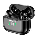 AWEI Bluetooth 5.1 T29P TWS headphones + docking station black/black