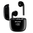 AWEI Bluetooth 5.0 T28P TWS headphones + docking station black/black