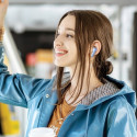 AWEI Bluetooth 5.3 T85 ENC TWS headphones + docking station orange/orange