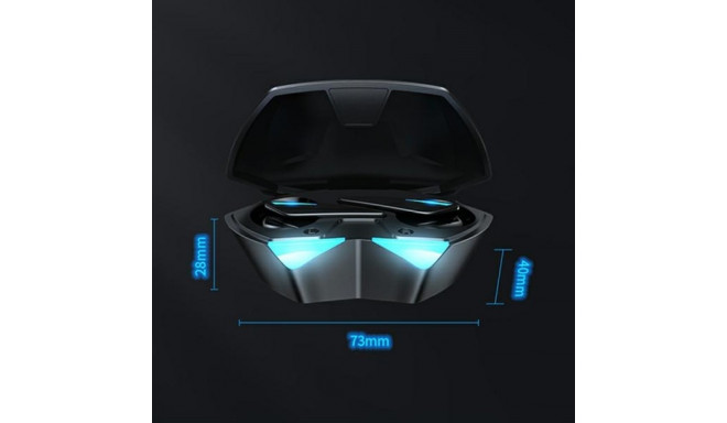 AWEI Bluetooth 5.0 T23 TWS kõrvaklapid dokkimisjaamaga mängimine must