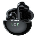 AWEI Bluetooth 5.3 T12P TWS headphones + docking station black/black