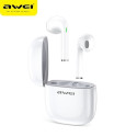 AWEI Bluetooth 5.0 T28 TWS headphones + docking station white/white