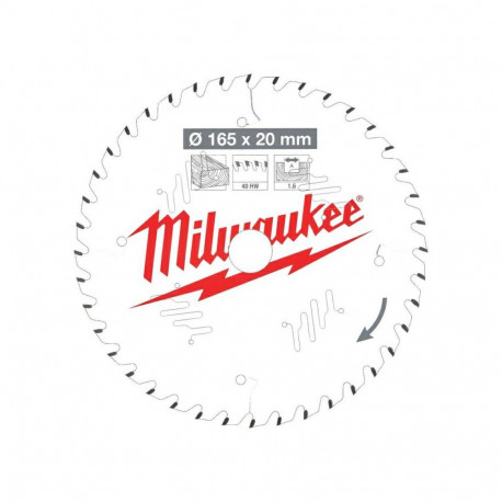 MILWAUKEE KETASSAAG 165x20x2.2x24z PUIT - KIIRE LÕIKAMINE CSB P W