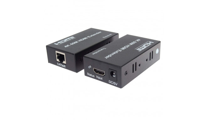 PremiumCord 4Kx2K@60Hz HDMI2.0 extender 60m ,over one LAN cable Cat5e/Cat6/Cat7