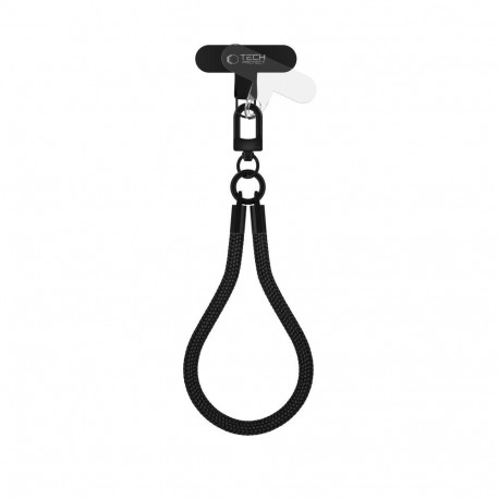 TECH-PROTECT C3S ROPE WRIST STRAP BLACK/BLACK